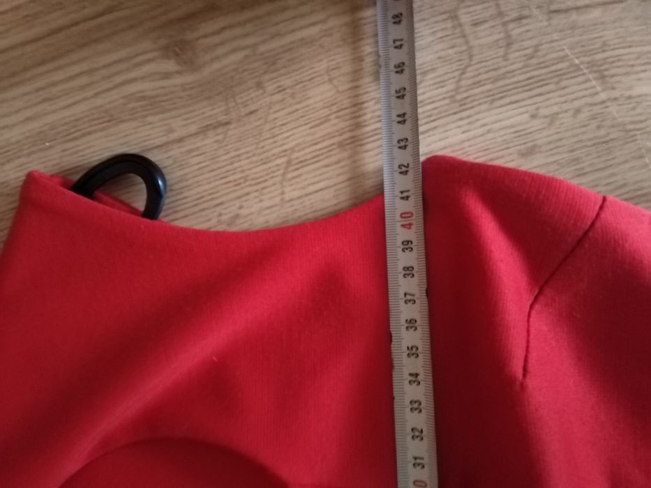 Włoska sukienka czerwona 10 38 M święta sylwester wieczorowa seksi