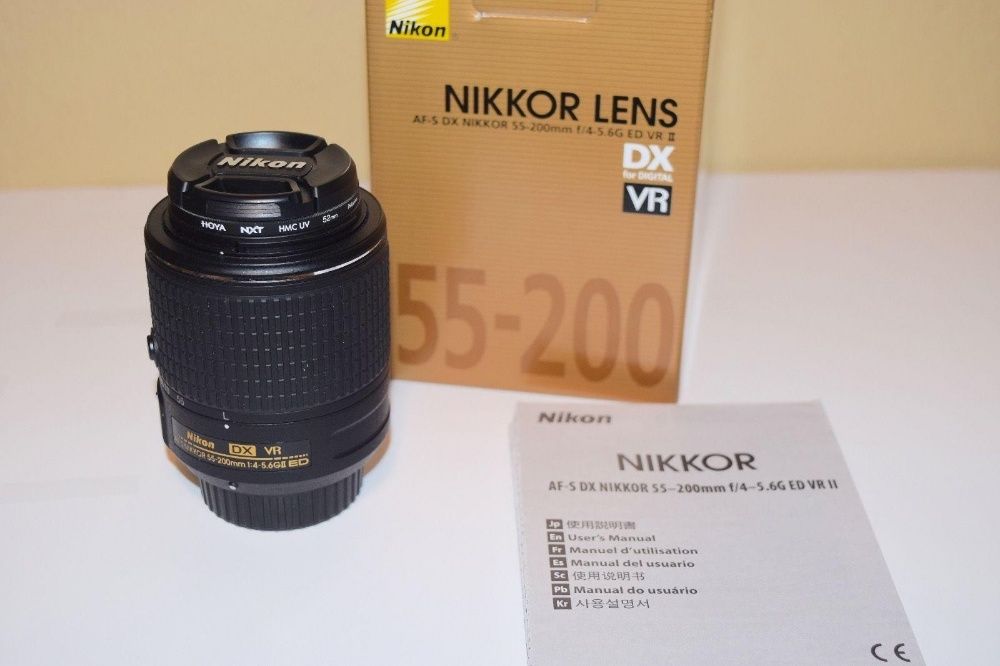 Objetiva Nikon AF-S DX NIKKOR 55-200mm f/4-5.6G ED VR II