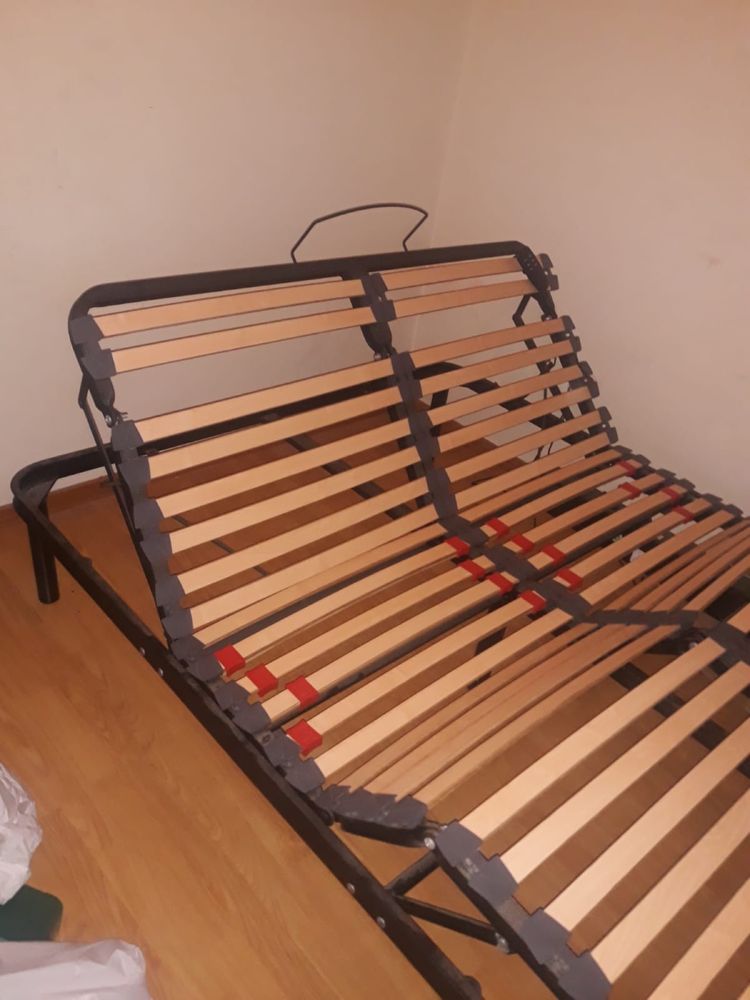 Cama de casal articulada elétrica com comando