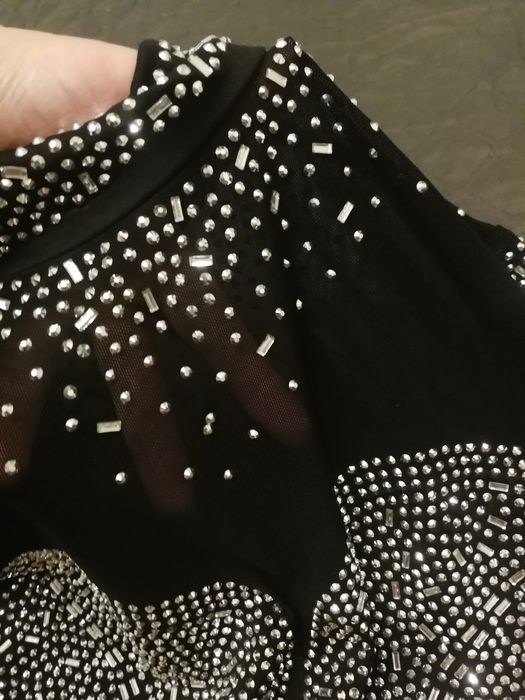 Святкова сукня чорна з пайетками, р. 44-46.