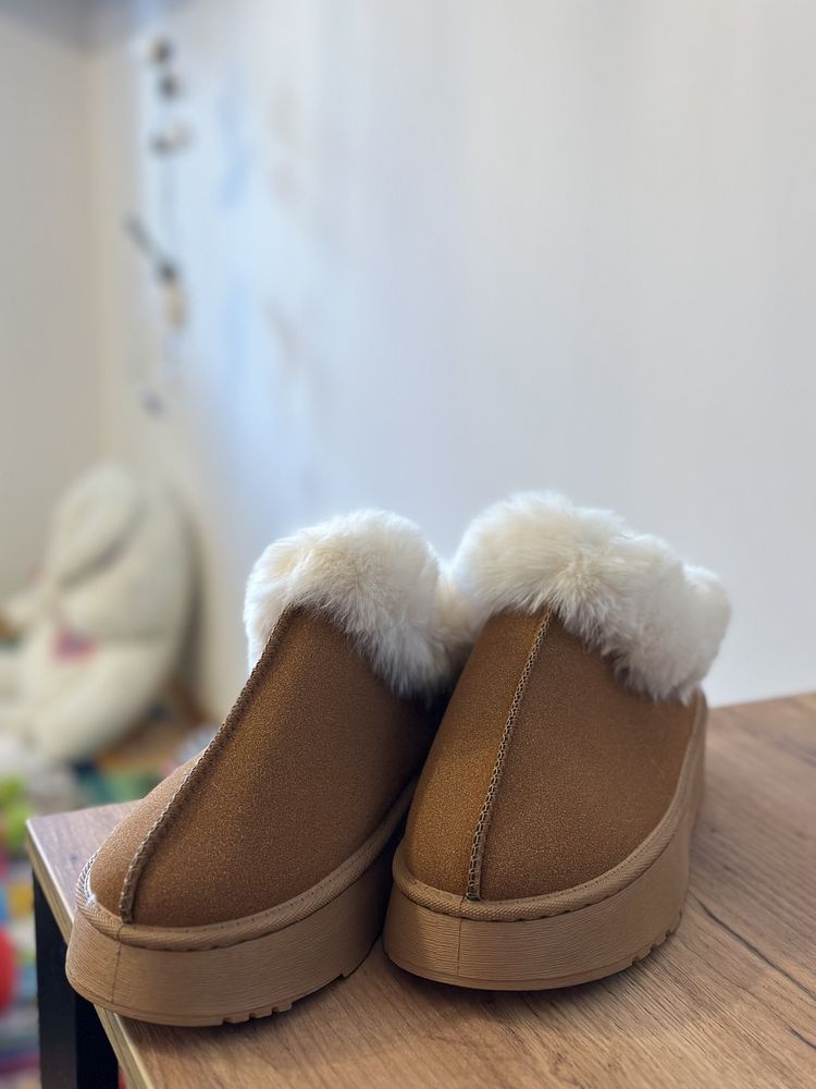 Buty zima jesień rozm 37,5-38 gruba podeszwa zamszowe