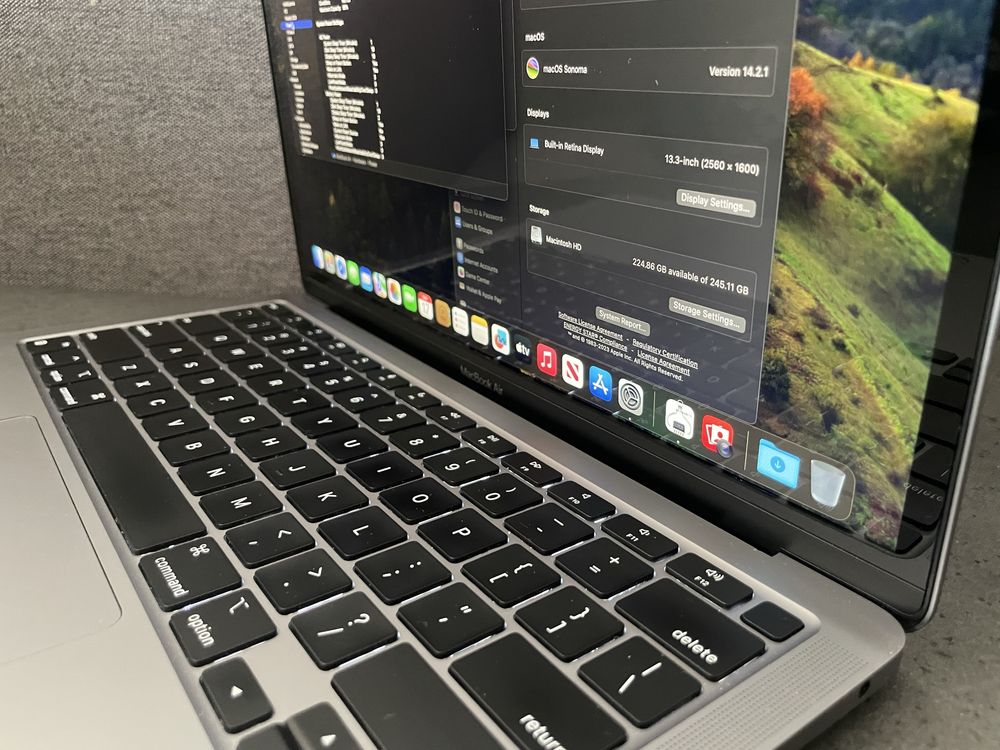 Ультра тонкий ноутбук Apple MacBook Air 13 M1 2020 A2337 8gb 256gb