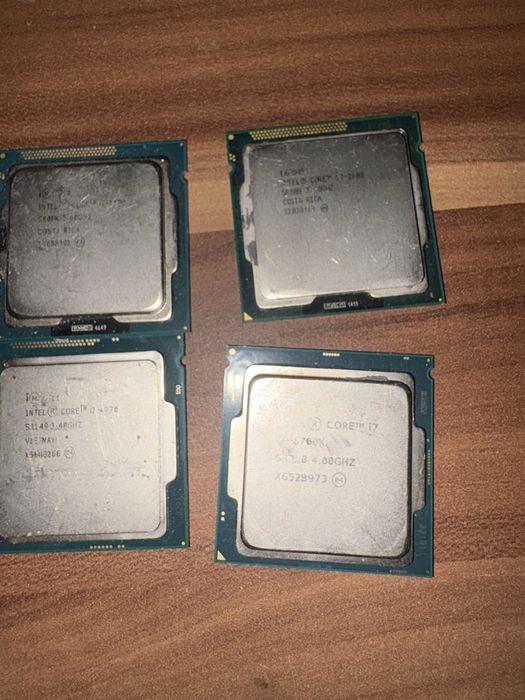 Rozne moedele procesorow zarezerwowane