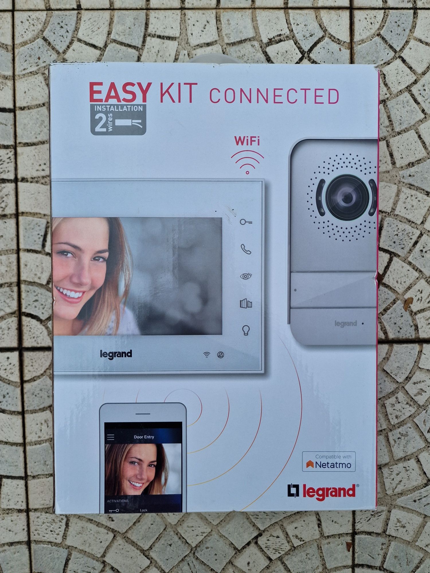 NOVO - Legrand Kit Video Porteiro Vigilância Wi-Fi 7" 369430