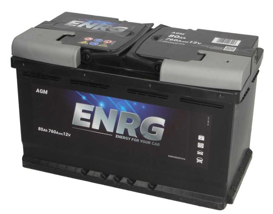 LRY Nowy akumulator ENRG 80Ah 760A AGM BMW - Varta Bosch BMW Mercedes