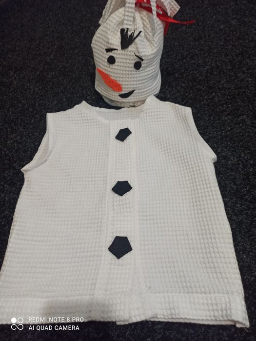 Новорічний костюм, сніговик. Шапка, морква