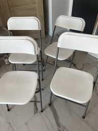 4 nowe białe krzesła  Renginio Partneris