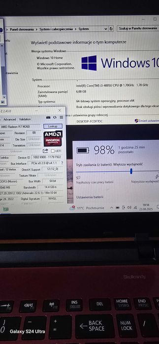 Toshiba Satellite L50D-B-14P/i3/6Gb/500Gb/Radeon R7 2Gb/zasilacz