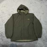 Kurtka The North Face mini logo haft khaki ciemno zielona TNF