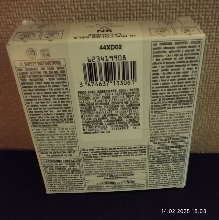 Продам краску для волос REDKEN 10 min 9N 9,0 в комплекте с окислителем