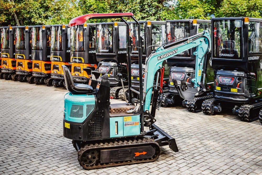 NOWA Minikoparka KINGWAY Bagger 1000J Ramię Skrętne