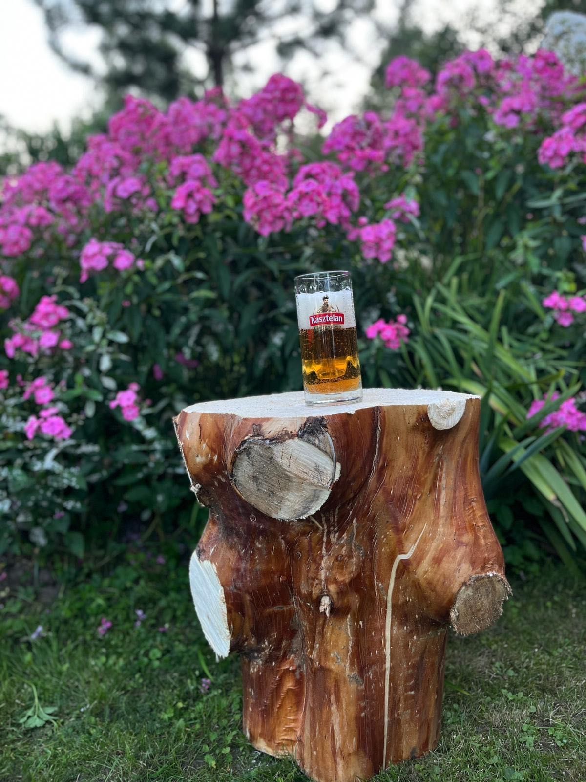 Klocki wierzbowe stolik