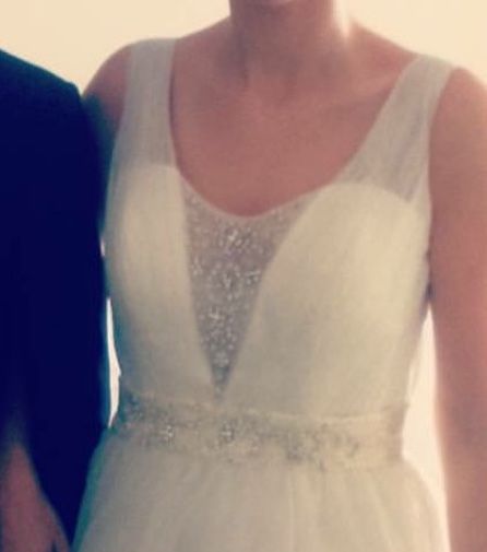 Vestido noiva branco com brilhantes S