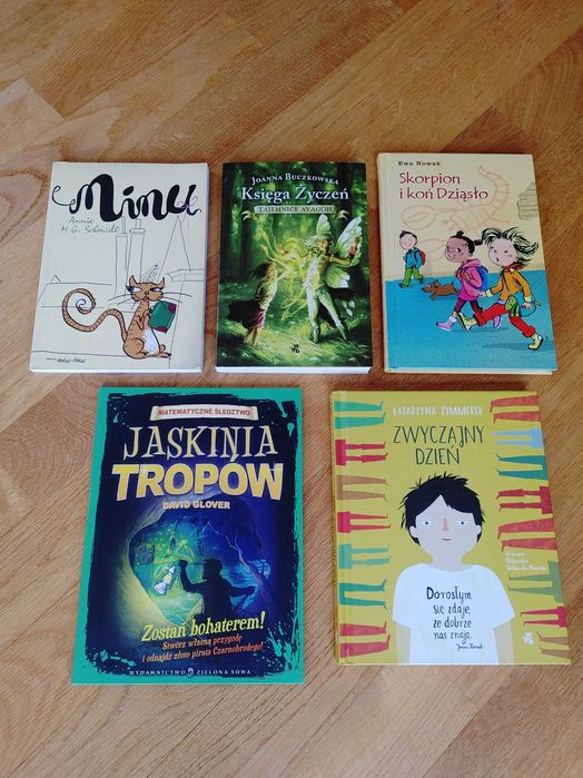 Zestaw 5 ciekawych książek dla dzieci od 7 lat