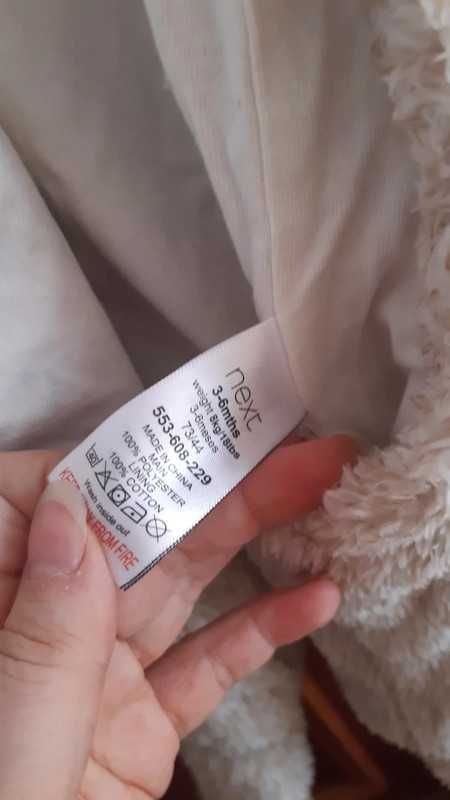Kombinezon przejściowy miś z kapturem rozm. ok. 68