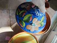 Tajine em barro pintadas a mão