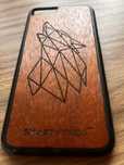 Etui iphone 7 drewniane wilk