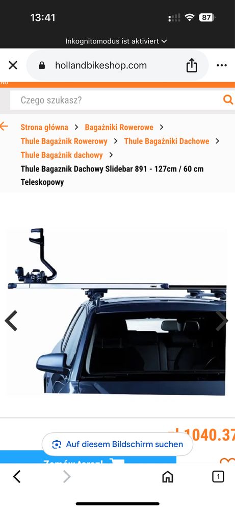 Thule slidebar 120cm, 753