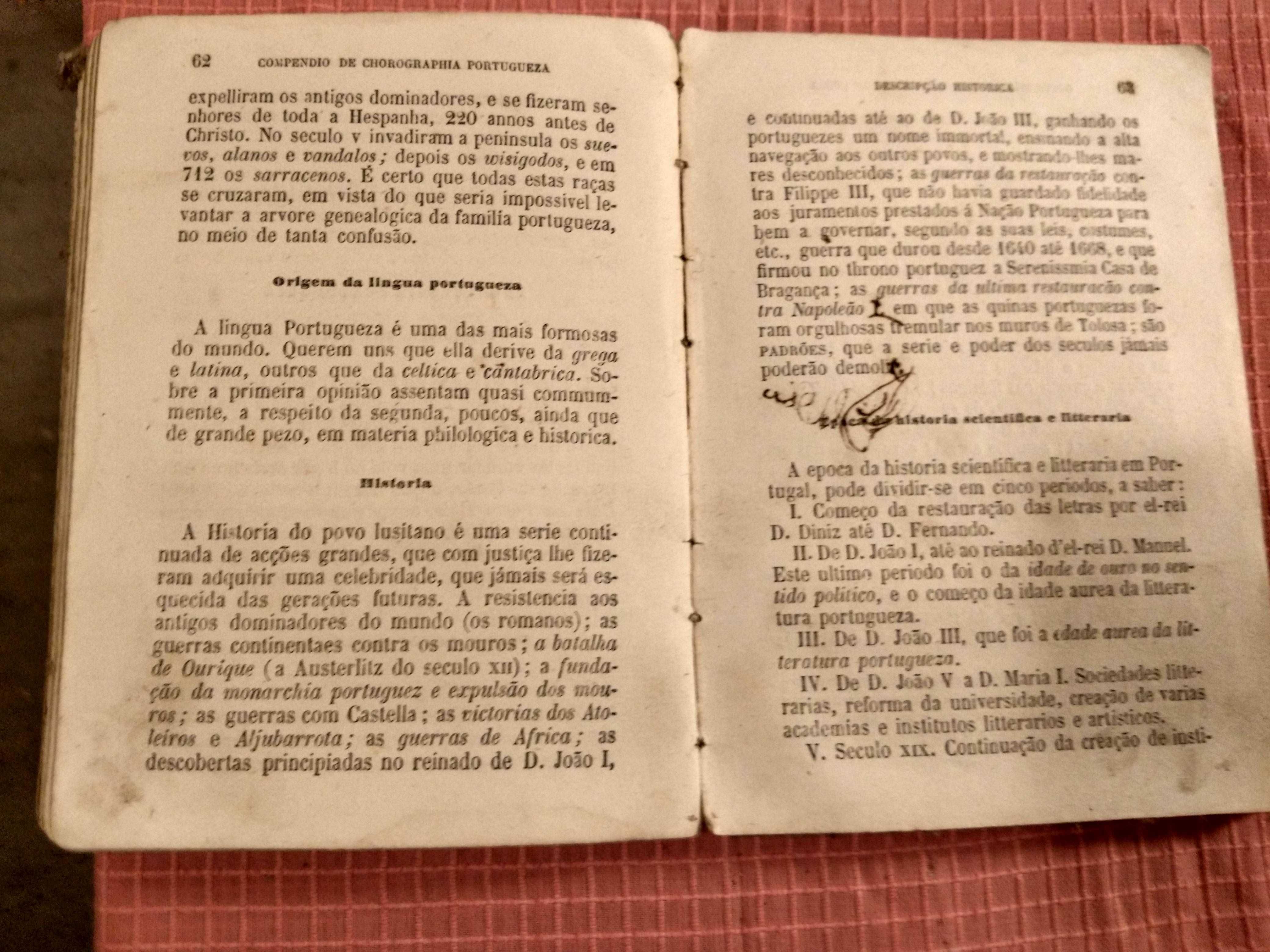 Chorographia de Portugal e Dominios - Ano de 1876