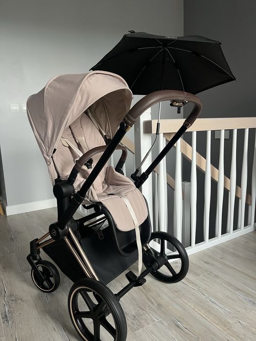 Cybex Priam 4.0 Cozy Beige + fotelik Cybex Cloud T i-Size Plus 4w1