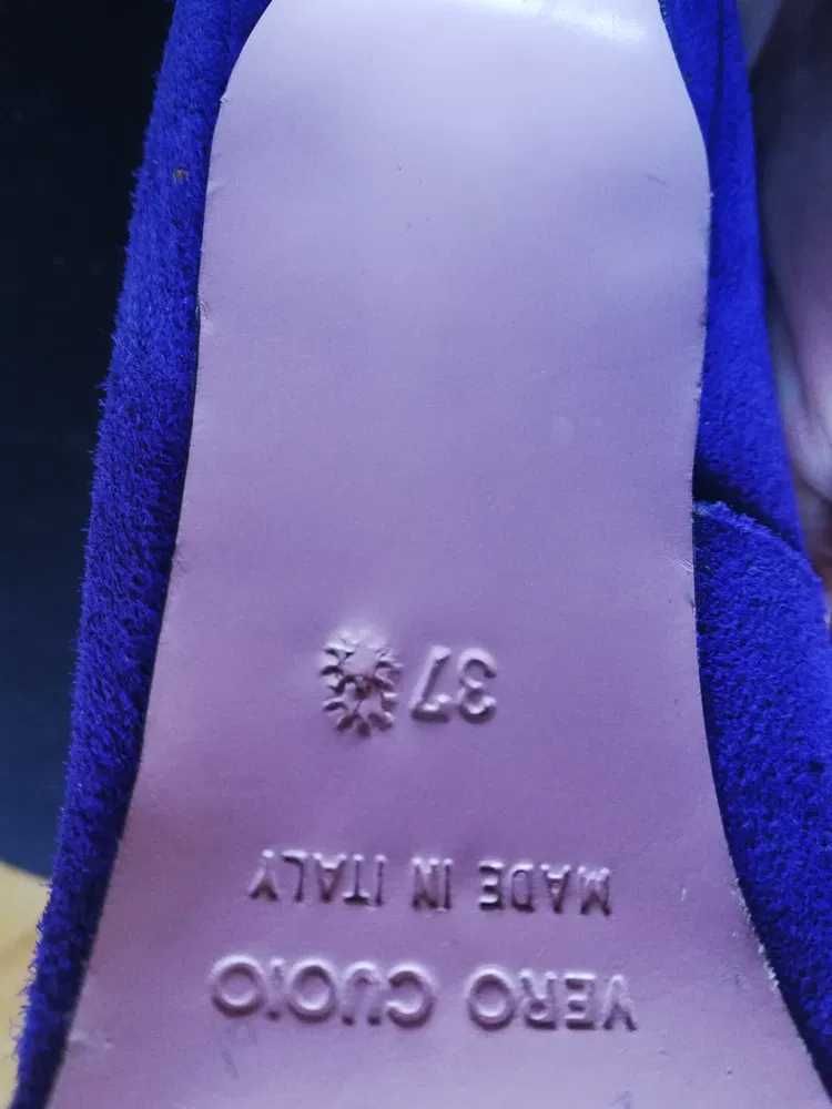 Szpilki , rozm 37 , made in Italy, skóra naturalna, zamsz