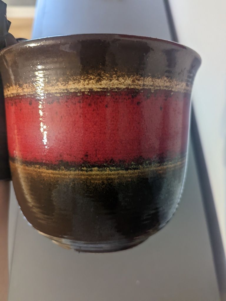 Doniczka ceramika West Germany Scheurich-Keramik 1960s