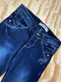 Коттоновые синие джинсы