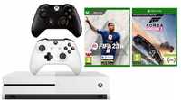 Xbox one s, 2 pady, 6 gier w tym fc 24, fifa 23, gta 5, minecraft