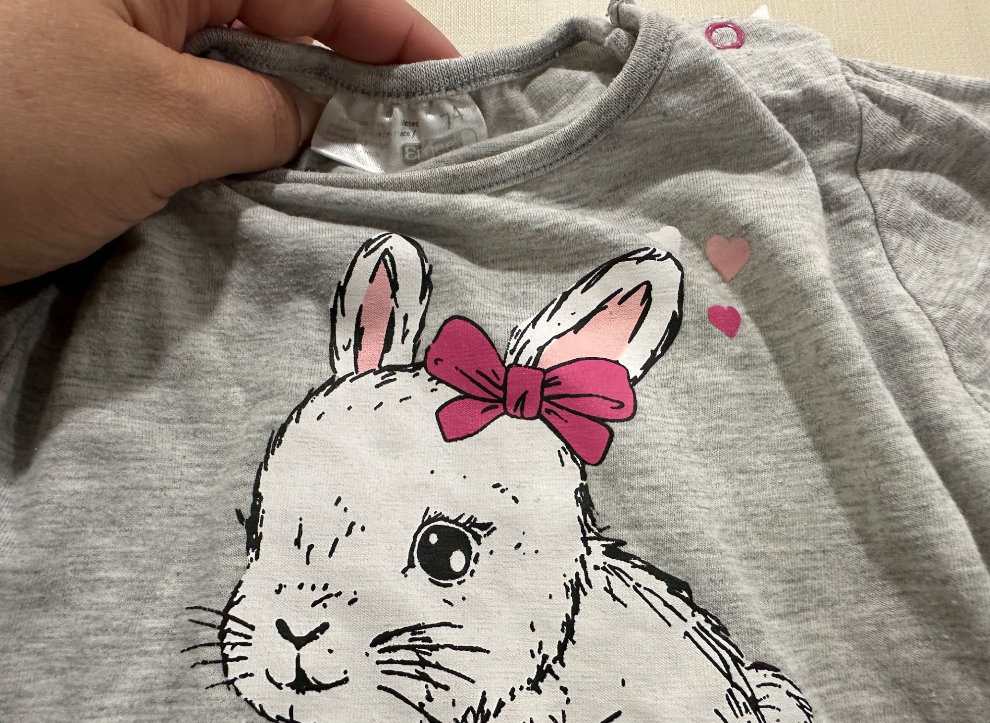 Camisola Cinza Coelho (9-12)