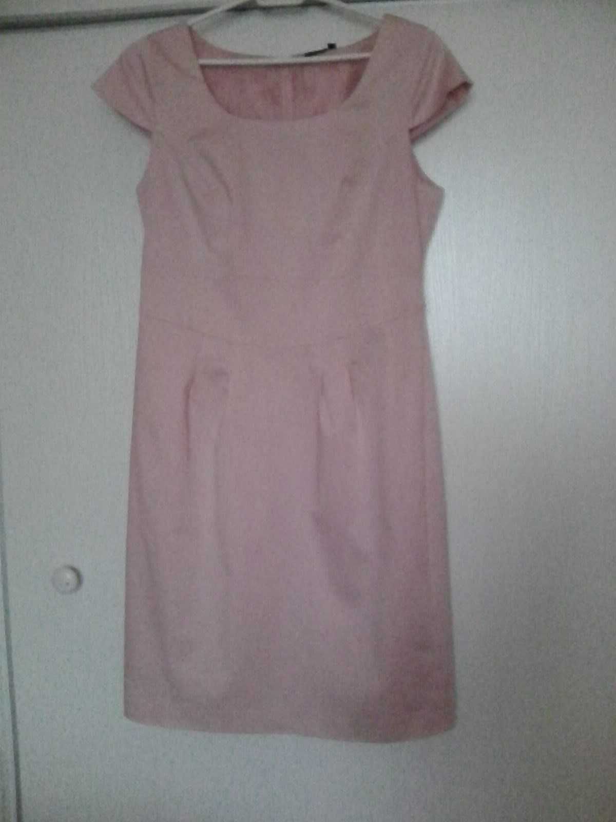 Sukienka ołówkowa, wizytowa, Bodyflirt, princeska, rozm. 40, różowa