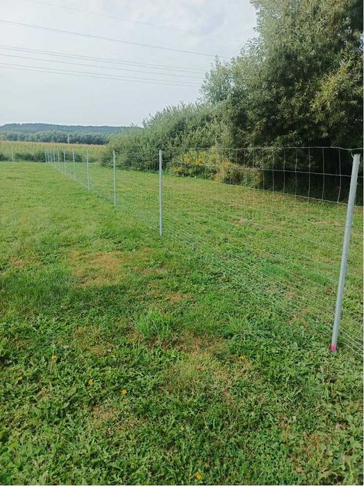 OGRODZENIA BUDOWLANE /tymczasowe /siatka leśna/ słupki metalowe