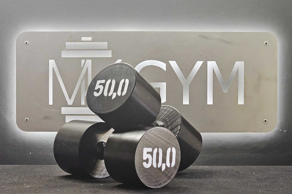 Hantle na siłownię 2x 50kg (zawiera 23% VAT)