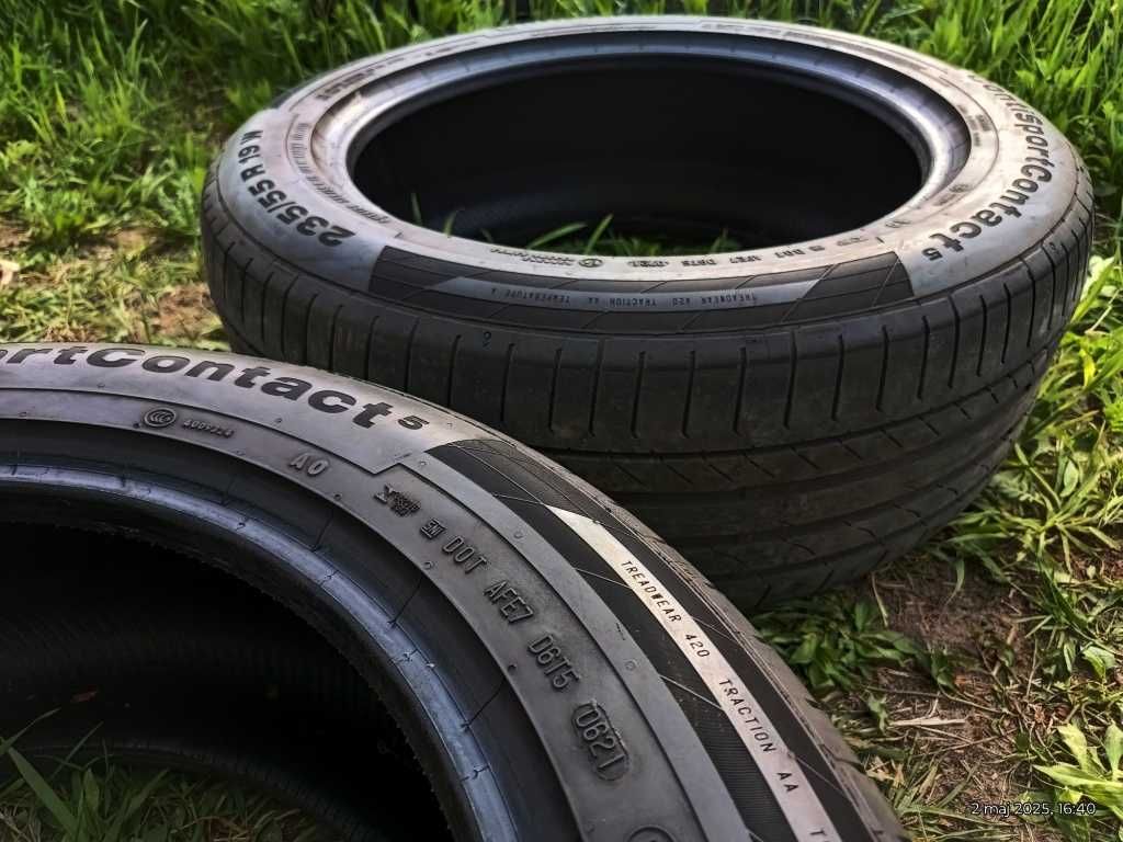 235/55 R19 101W 2Opony CONTINENTAL ContiSportContact5 SUV AO 2021r~5mm