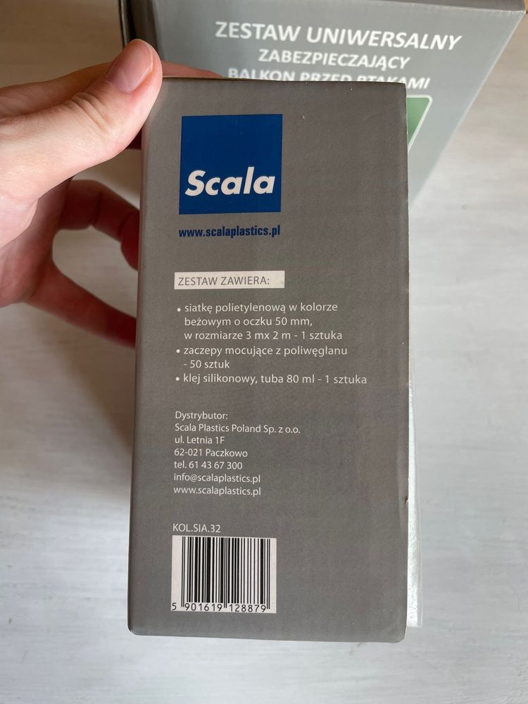 Siatka na balkon | osłonka zabezpieczająca przed ptakami (2 szt)