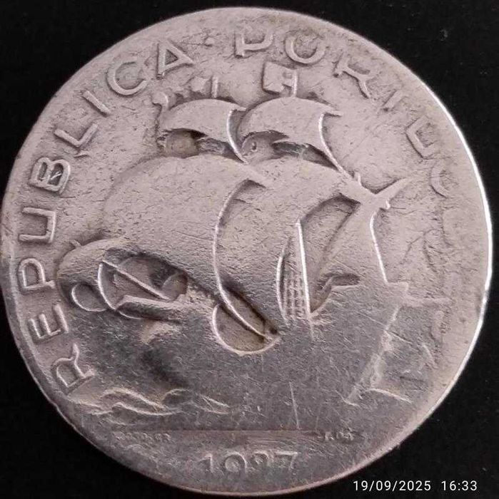 Moeda 2.5 escudos 1937 Prata
