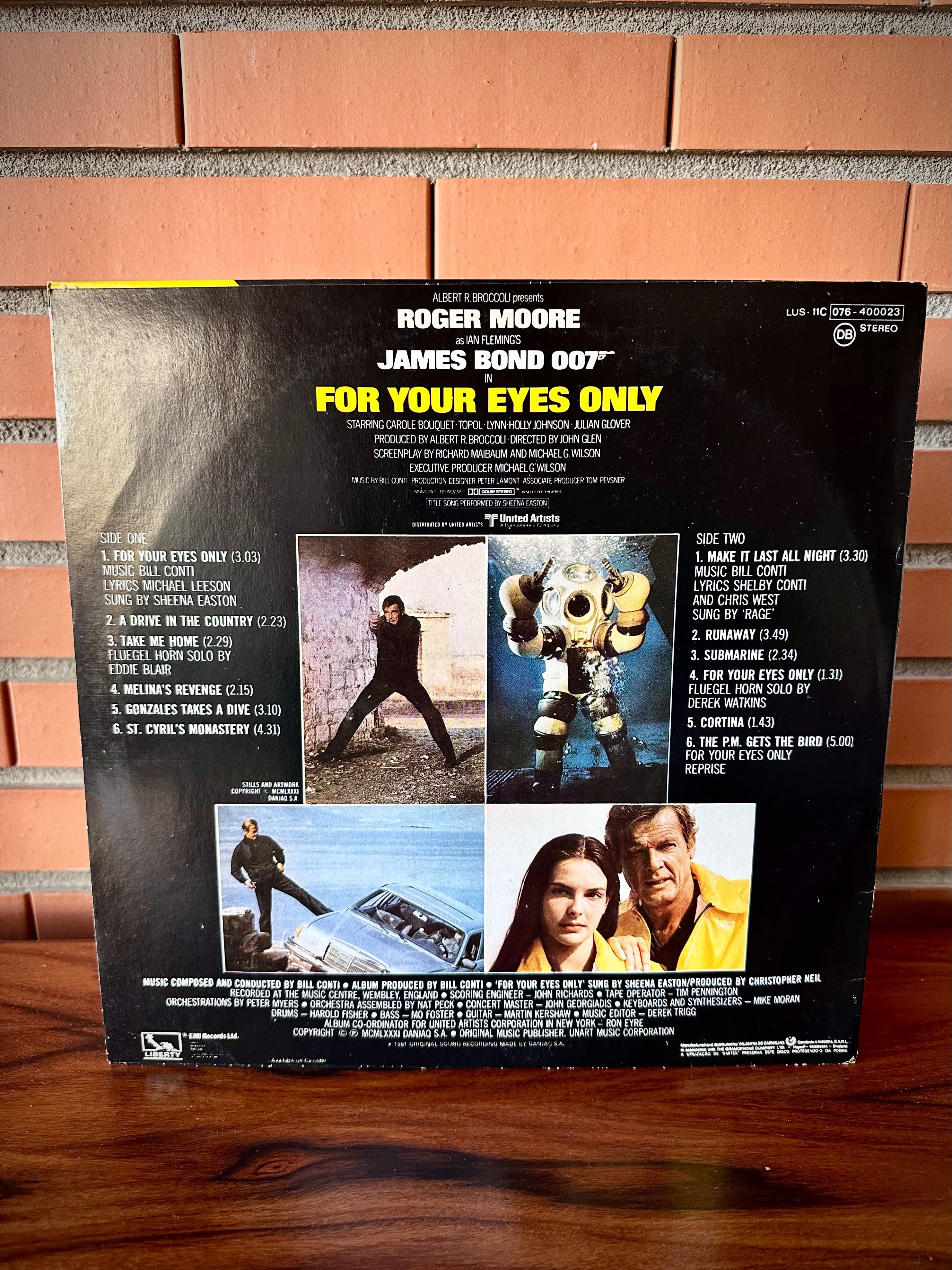 Disco vinil 007 - For your eyes only