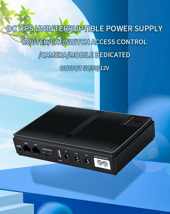 DC1018p UPS For Router Mini UPS Uninterrupted Power Supply