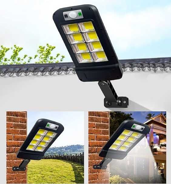 Lampa solarna uliczna latarnia LED COB + pilot XL