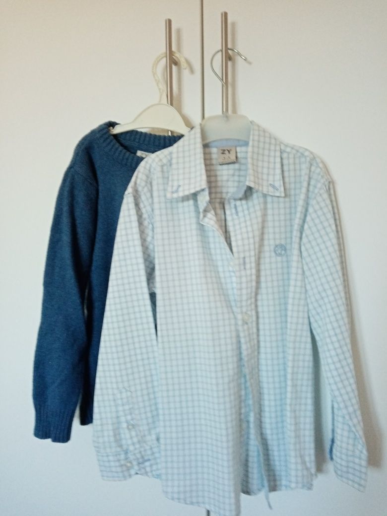 Camisa de menino e camisola 5 anos, Zippy, portes incluídos