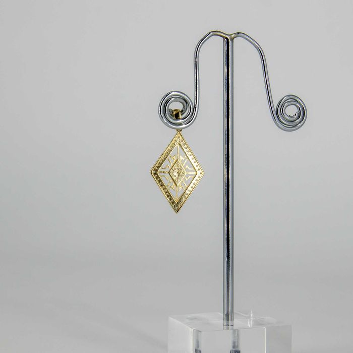 złota zawieszka 585 1,18gram damska romb NOWA WYSYŁKA GRATIS