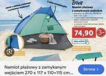 Namiot plażowy Crivit Lidl duży