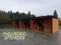 Kojec szeregowy dla psów 9x2,kojce dla psa klatka zagroda boksy