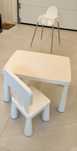 Conjunto Infantil IKEA – Mesa + Cadeira + Cadeira de Refeição