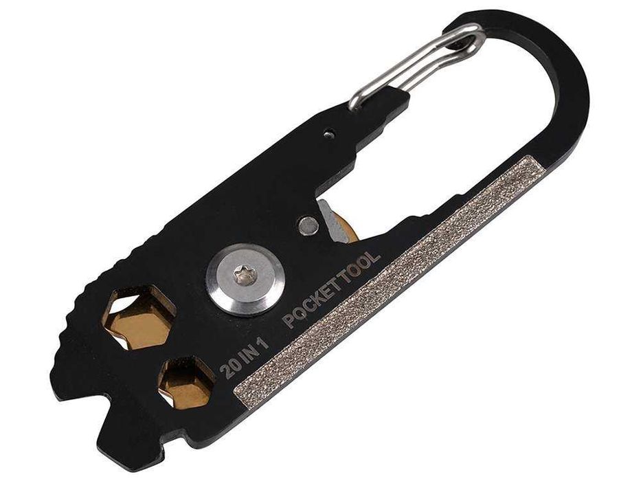 Brelok karabińczyk nóż multitool przeżycia 20w1