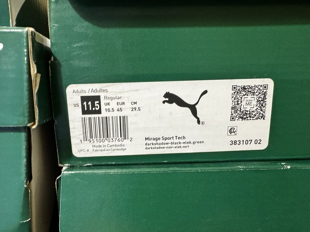 НОВІ PUMA ОРИГІНАЛ 11,5 45 29,5 MIRAGE чоловічі кросівки 38310702