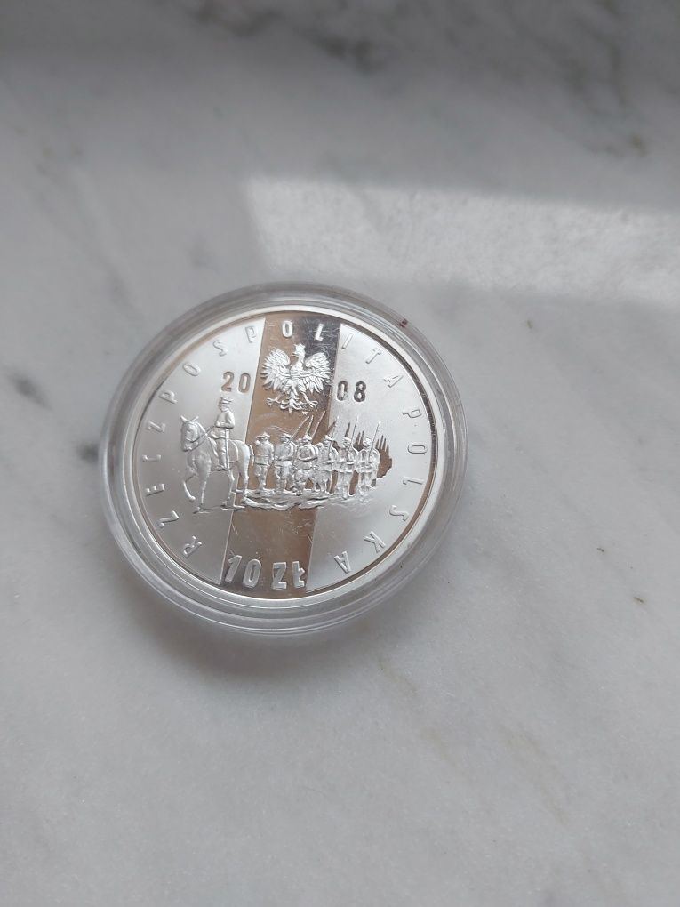 Moneta srebrna 10zł 90 rocznica powstania Wielkopolskiego monety kolek