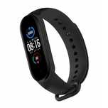 Opaska do Xiaomi Mi Band 3/4 Pasek Mi band Zamienna Bransoletka Czarna