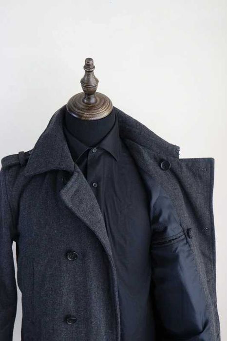 Płaszcz męski wełna wełniany Maddison L jodełka bosmanka