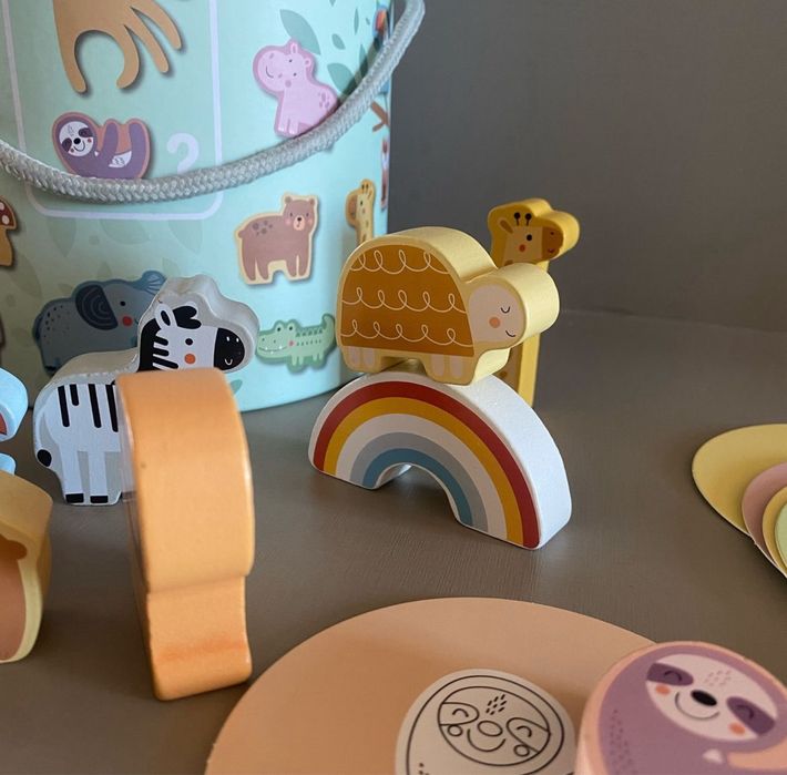 Сенсорне лото таємниче відерце tooky toy тактильна гра