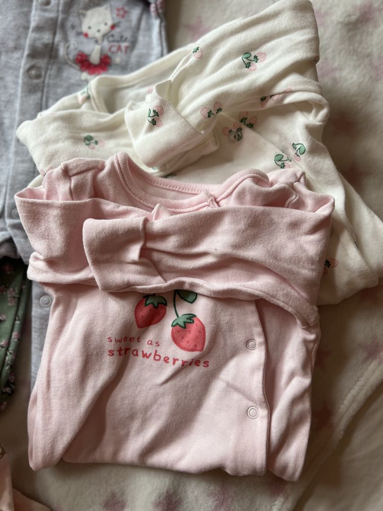 Pajace piżamki śpiochy 8szt. rozm.62 batyr mamatti cool club h&m